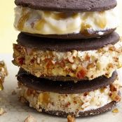 Praline Ice Cream Sandwiches
