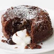 Molten Chocolate Cake with Marshmallow Filling