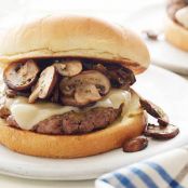 Mustard-Glazed Mushroom Burger