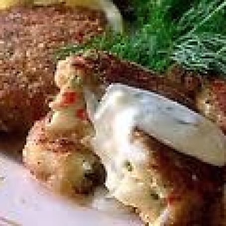 Crab Cakes with Lemon-Dill Sauce