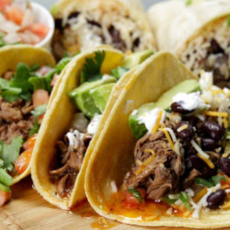 Barbacoa-Style Beef Tacos -Slow Cooker