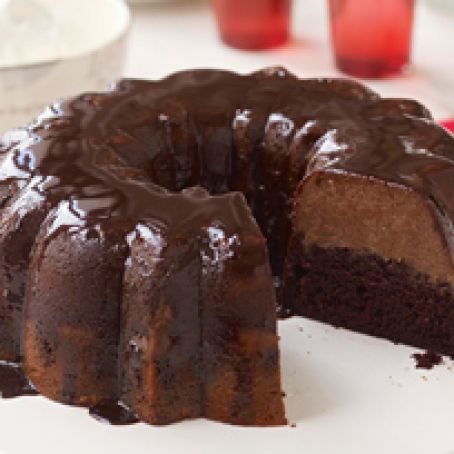 Triple-Chocolate Mousse Cake