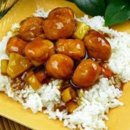Easy Sweet and Sour Chicken with Rice