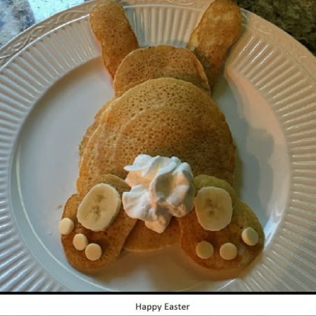 Bunny Butt Easter Pancakes