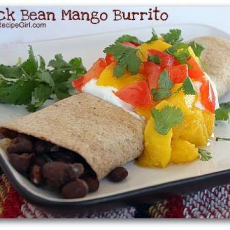 Black Bean Mango Burritos