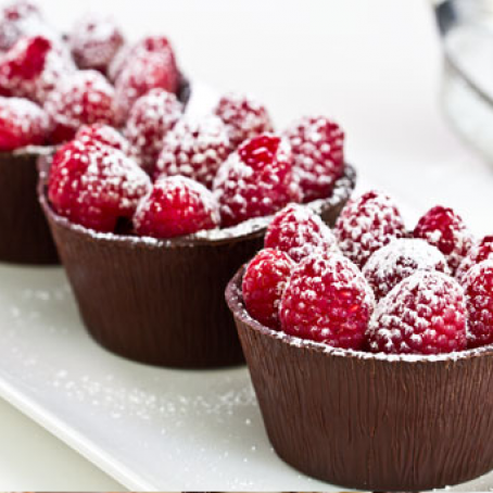 Raspberry Chocolate Cups