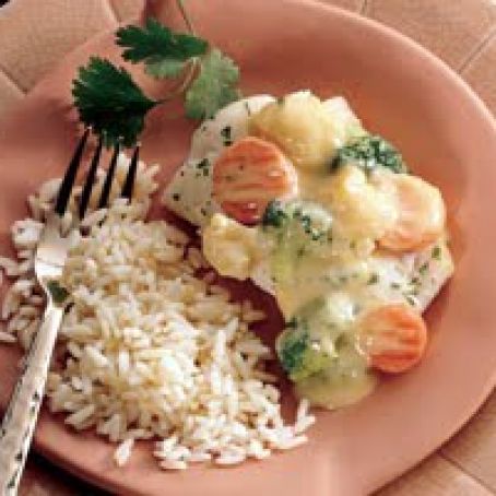 Cheesy Fish and Vegetables