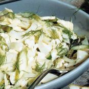 FENNEL, CAULI & ASP SALAD  w/CRMY GARLIC VIN.
