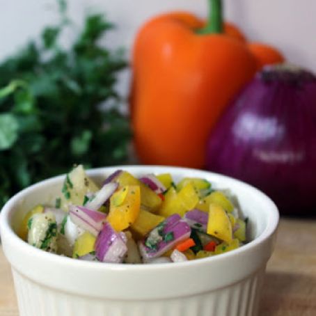 Fresh Pineapple and Pepper Salsa