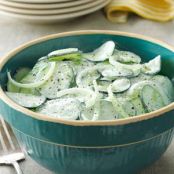 Sour Cream Cucumbers Recipe