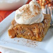 Ooey Gooey Caramel Pumpkin Blondies
