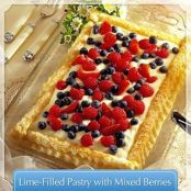Lime-Filled Pastry with Mixed Berries