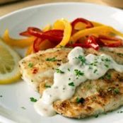 Seafood - Pan fried fish w/Creamy Lemon Sauce