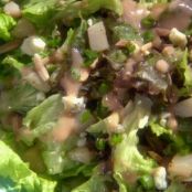 Green Salad with Roasted Pears and Blue Cheese