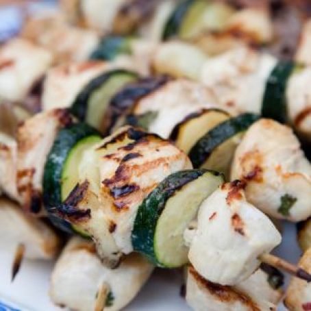 BBQ Chicken Kabobs with Tequila Lime Cilantro