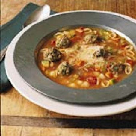 Sicilian Meatball Soup