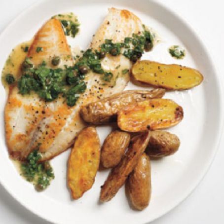 Tilapia with Caper-Parsley Sauce
