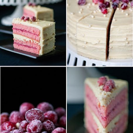 White Chocolate Cranberry Cake