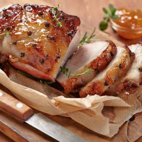 Apricot Glazed Pork Roast
