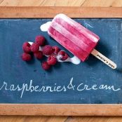 raspberries and cream pops