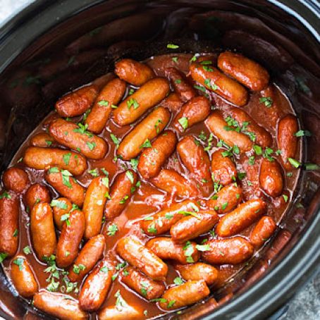 CROCK POT HONEY GARLIC LITTLE SMOKIES