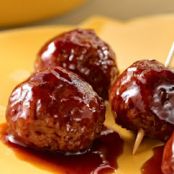 Barbecue Meatballs with Couscous