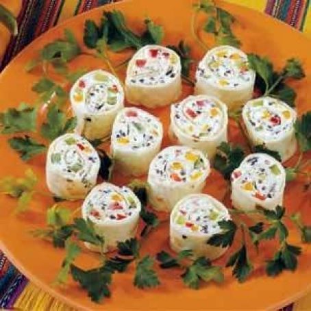 Olive Pepper Pinwheels Recipe