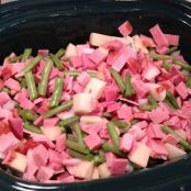Crock Pot Ham or Polish Sausage and Green Beans