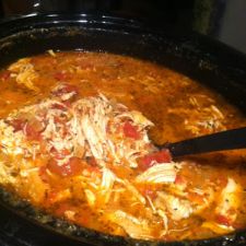 Creamy Chicken and Tomato Soup (Slow Cooker)