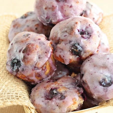 Baked Blueberry Fritter Bites
