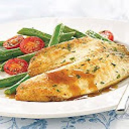 Pan-Seared Tilapia with Sauteed Green Beans and Grape Tomatoes