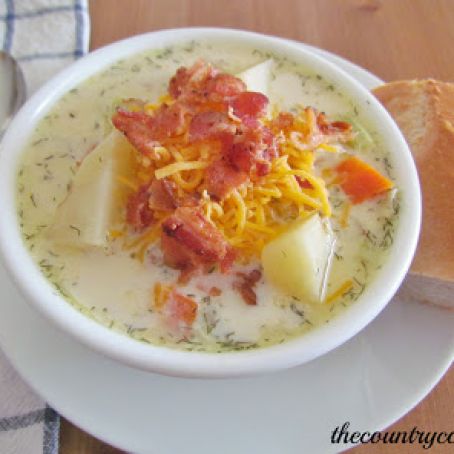 Crockpot Leeky Potato Soup