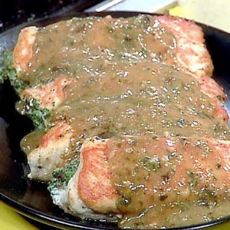 Spinach and Mushroom Stuffed Chicken Breasts