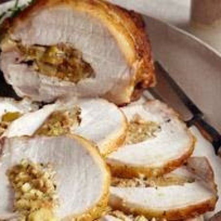 Maple-Glazed Stuffed Roast Pork