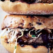 BBQ PORK BURGERS w/SLAW