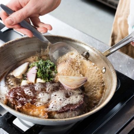 Butter Basted Ribeye Steak