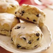 Glazed Raisin-Cinnamon Biscuits