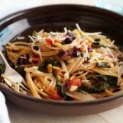 Whole-Wheat Spaghetti with Swiss Chard and Pecorino Cheese (Giada)