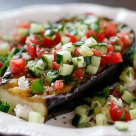 Greek Grilled Eggplant Steaks