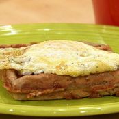 Grilled Cheese and Ham Waffles