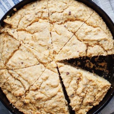 Skillet Cornbread with Pecan Dukkah From 'Afro-Vegan'