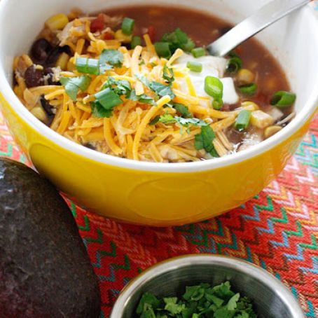 Crock Pot Chicken Enchilada Soup