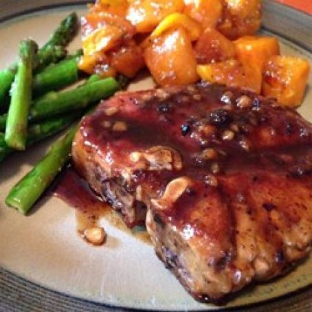 Apple Cider Glazed Pork Chops
