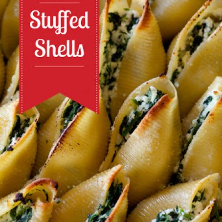 PASTA -  Simple Spinach and Ricotta Stuffed Shells