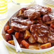 Barbecued Pork Chop Supper Recipe