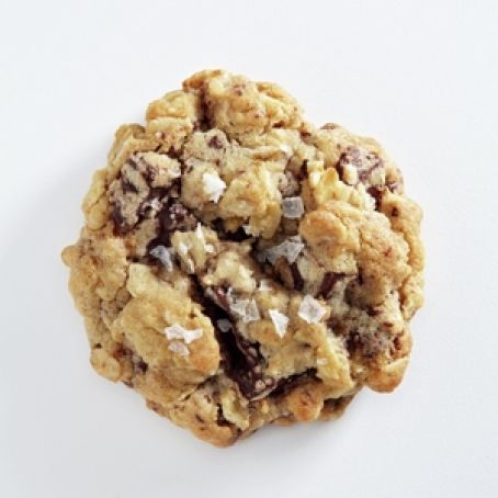 Gluten Free Salted Oatmeal Cookies with Chocolate Chips