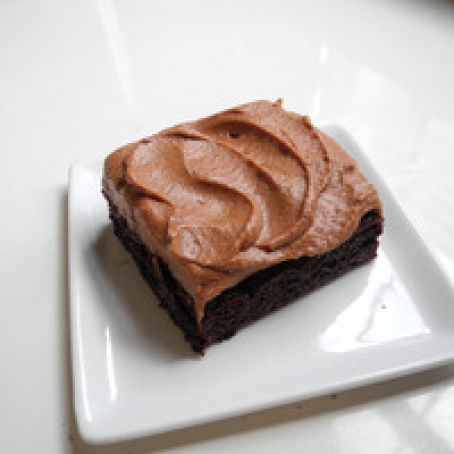 Dark Chocolate Espresso Kissed Brownies with Chocolate Mascarpone Frosting