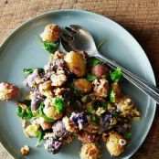 Roasted Potato Salad with Mustard-Walnut Vinaigrette