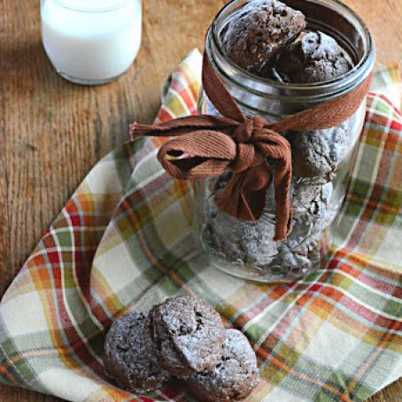 Gluten and Sugar free Chocolate Crinkle Cookies