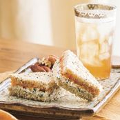 Goat Cheese-Pecan Finger Sandwiches